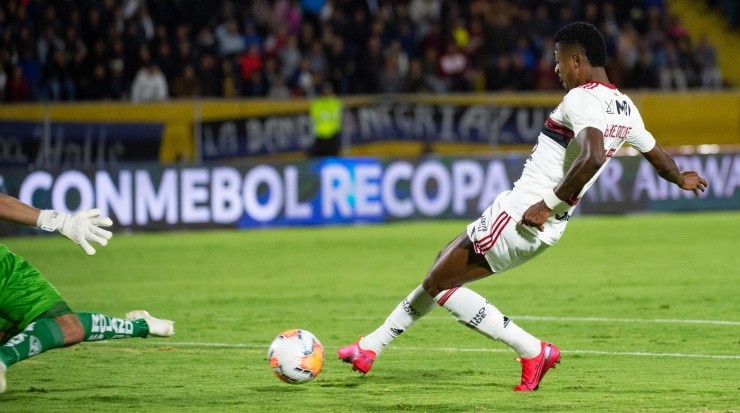 Bruno Henrique pode jogar já contra o Botafogo. Foto: Alexandre Vidal.
