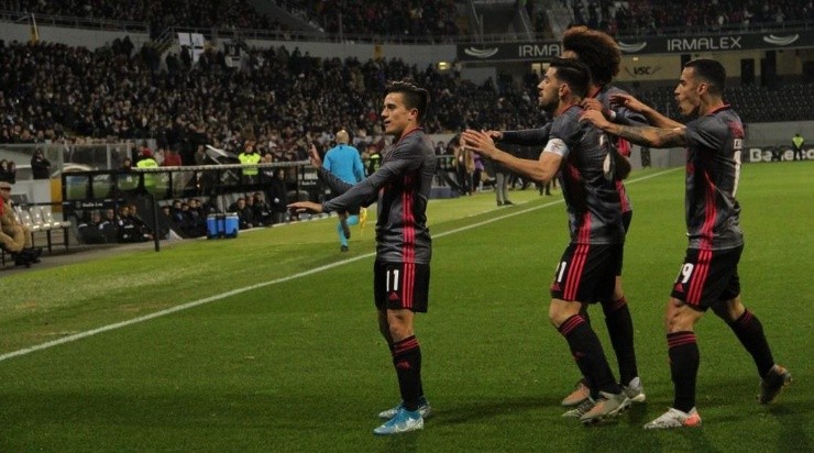 Cervi (11): desejo de Coudet (Foto: Divulgação/Benfica)