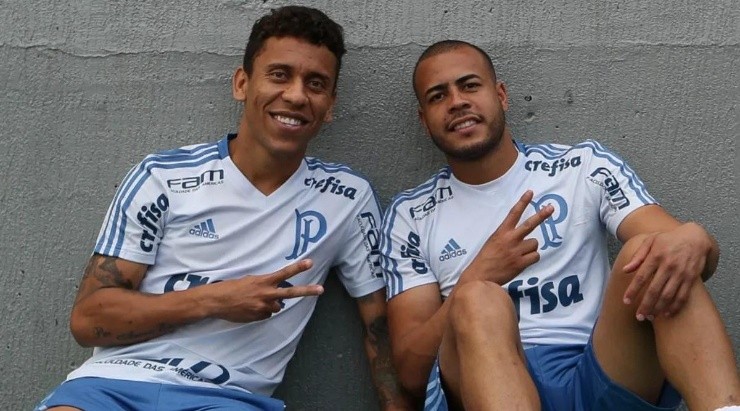 Marcos Rocha e Mayke são as opções do elenco do Palmeiras para a posição – Foto: Cesar Greco/Palmeiras.