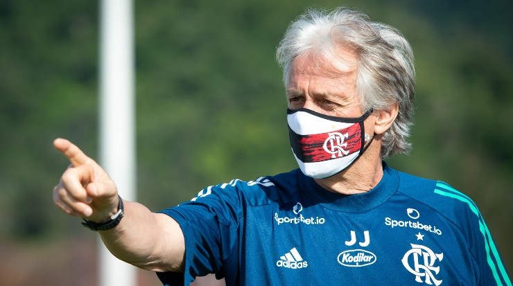 Jorge Jesus renovou com o Flamengo. Foto: Alexandre Vidal/Flamengo
