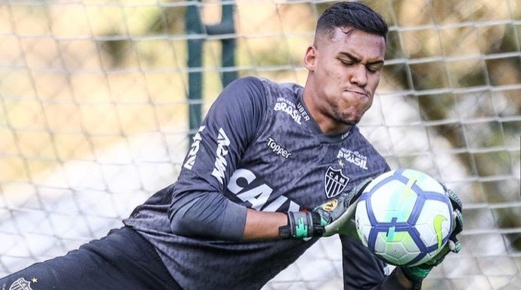 Matheus Mendes se destacando nos treinos – Foto: Bruno Cantini/Atlético/MG.