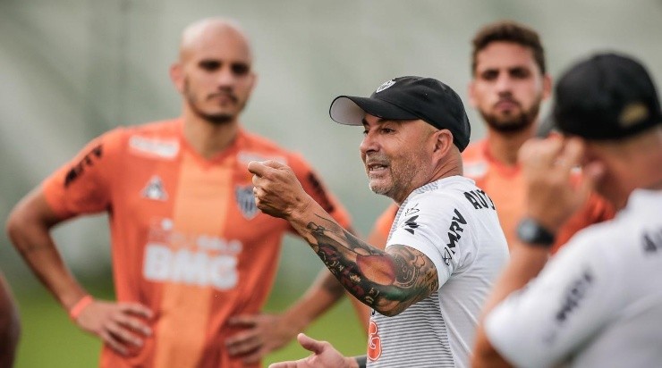 Sampaoli dispensou 6 atletas desde que chegou ao Galo – Foto: Bruno Cantini/Atlético-MG.