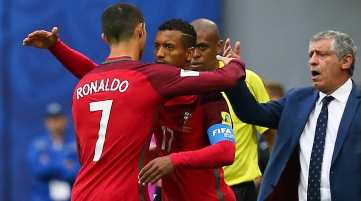 CR7 e Nani atuam juntos pela seleção de Portugal.