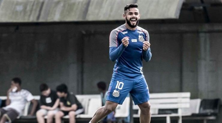 Felipe Jonatan teve sondagem de um time francês. Foto: Ivan Storti/Santos FC