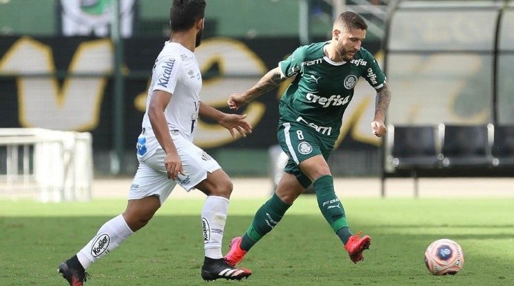 Santos também pode ser um dos adversários do Verdão – Foto: Cesar Greco/Palmeiras.