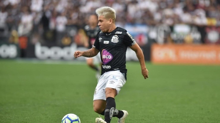 Soteldo é um dos destaques do Santos. (Foto:Ivan Storti/Santos FC)