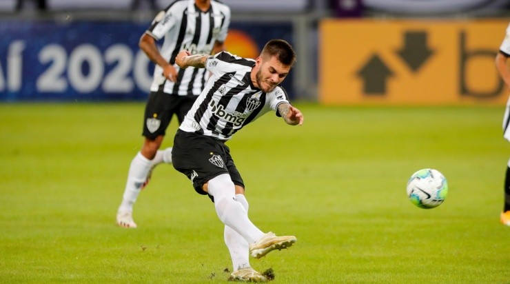 Nathan foi um dos destaques do Galo, mas saiu machucado – Foto: Bruno Cantini/Atlético-MG.