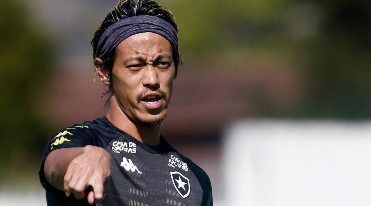 Honda foi poupado na partida – Foto: Vitor Silva/Botafogo.