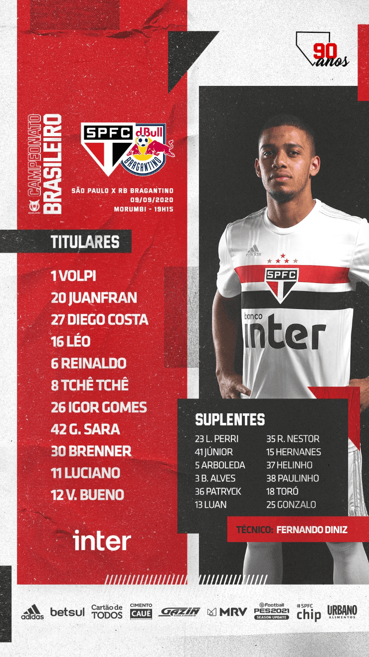 Escalação São Paulo FC Escalação São Paulo FC