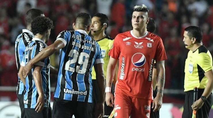 Rangel: em ação contra o Grêmio na Libertadores