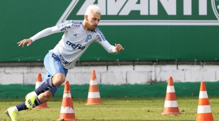 Lucas Lima em ação pelo Palmeiras. Foto: César Greco