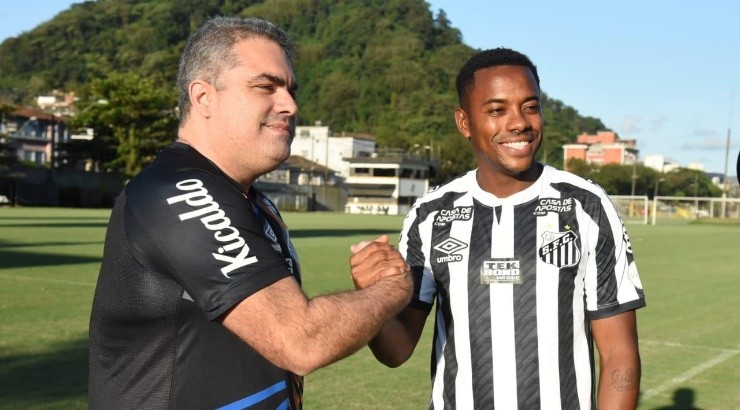 Contratação de Robinho trouxe muita polêmica – Foto: Ivan Storti/Santos FC.