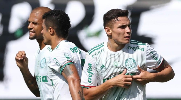Rapahel Veiga é um dos pedidos do técnico Felipão para o Cruzeiro. Foto:César Greco/Palmeiras