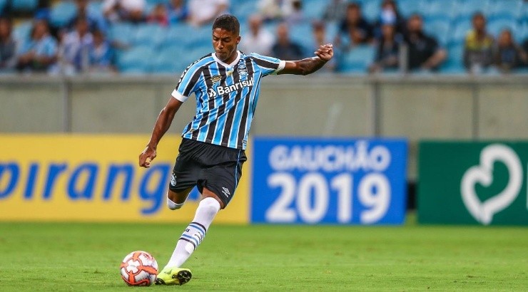 Jean Pyerre pode começar a partida como titular - Foto: Lucas Uebel/Grêmio.