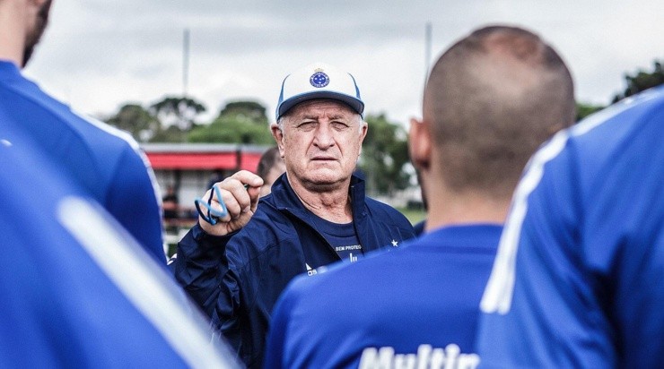 Felipão: ainda não utilizou o atacante (Foto: Gustavo Aleixo/Cruzeiro/Divulgação)