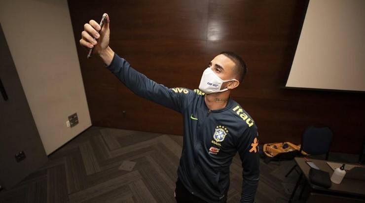 Thiago Galhardo se juntou com elenco da Seleção Brasileira às pressas. Foto: Divulgação