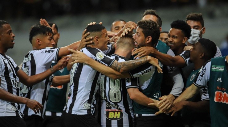 Dentro de campo: Galo aplicou 4x0 no Flamengo (Foto: Pedro Souza / Atlético / Divulgação)