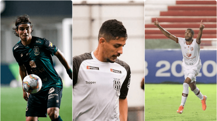 Zé Ricardo, Neto Moura e Rhaldney: no radar alviverde (Montagem/Fotos: Mourão Panda/América / Luiz Guilherme Martins/PontePress / Caio Falcão/CNC)