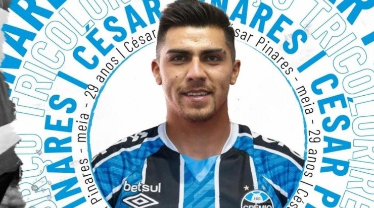 Pinares pode estrear na próxima rodada - Foto: Divulgação/Grêmio.