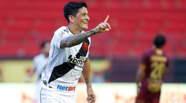 Cano comemora os gols fazendo um 'L' - Foto: Rafael Ribeiro/Vasco.