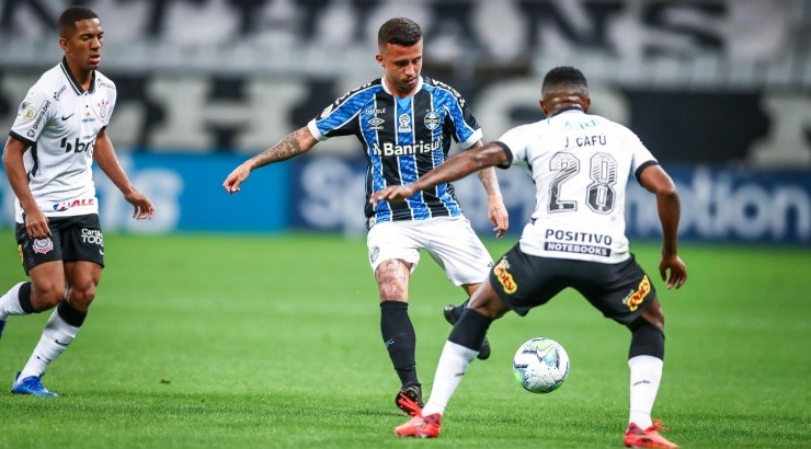 Grêmio não fez um bom jogo contra o Corinthians - Foto: Lucas Uebel/Grêmio.