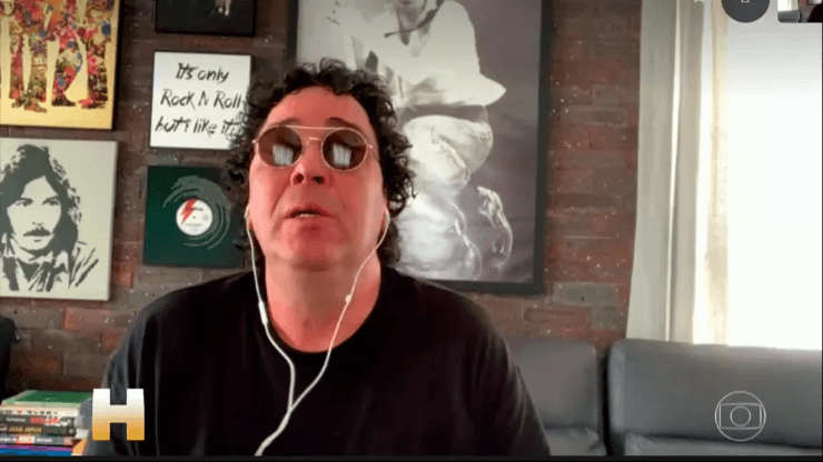 Casagrande em entrevista nesta tarde. (Foto: Reprodução TV Globo)