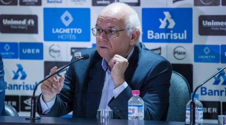 Presidente tratou com Guto sobre planejamento - Foto: Lucas Uebel/Grêmio. Presidente tratou com Guto sobre planejamento - Foto: Lucas Uebel/Grêmio.