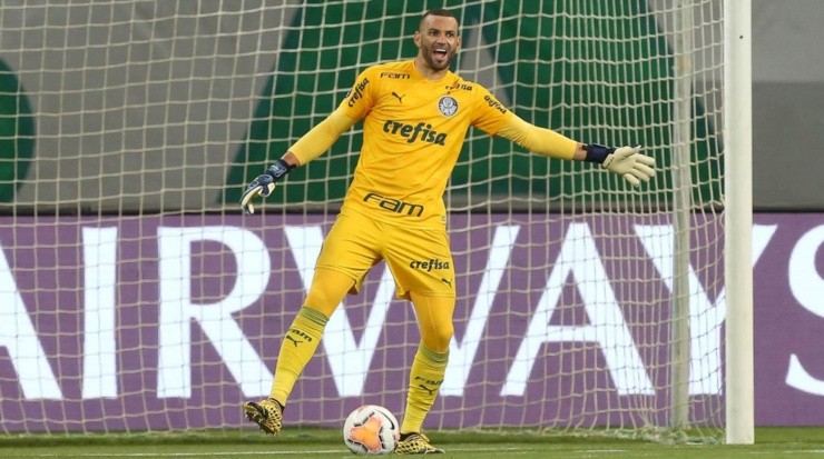 Weverton foi um dos jogadores exaltados pelo técnico - Foto: Cesar Greco/Palmeiras.
