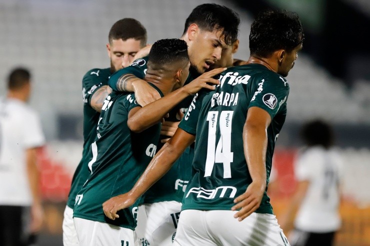 Gustavo Gómez abriu o placar para o Palmeiras. (Foto: Getty Images)
