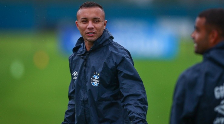 Presidente colocou Pepê no mesmo nível que Cebolinha - Foto: Lucas Uebel/Grêmio.