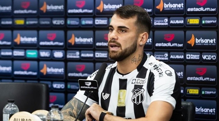 Felipe Vizeu não enfrenta o Internacional. Foto: Felipe Santos Ceará