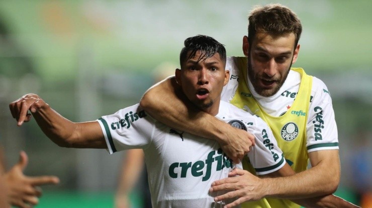 Rony: marcou o segundo gol na semifinal (Foto: Cesar Greco/Palmeiras/Divulgação)