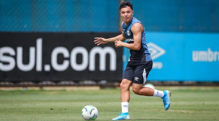 Pepê pode estar perto de se despedir do Tricolor - Foto: Lucas Uebel/Grêmio. Pepê pode estar perto de se despedir do Tricolor - Foto: Lucas Uebel/Grêmio.