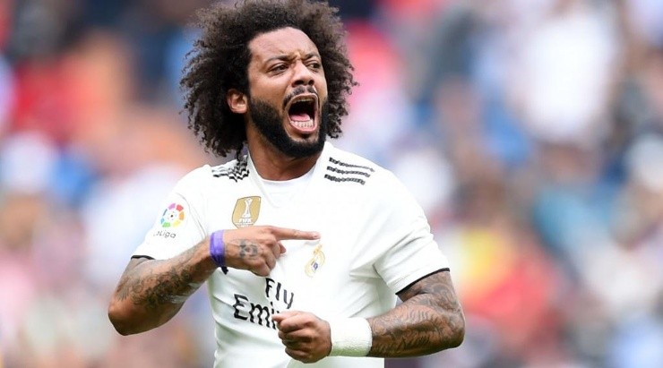 Marcelo é um jogador que simboliza inúmeras conquistas do Madrid. É o segundo capitão da equipe de Zidane – Foto: Getty Imagens