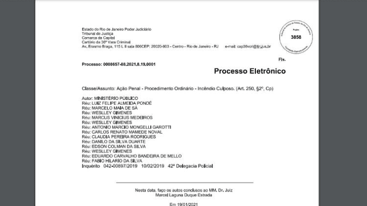 Imagem do processo. (Foto: Reprodução)