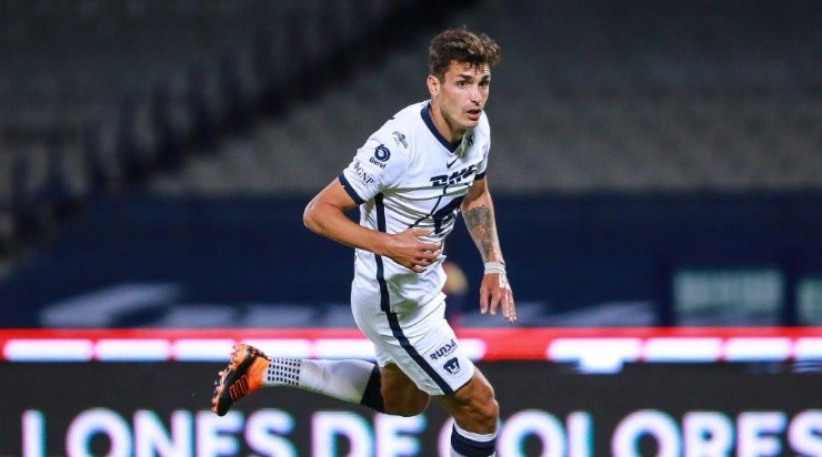 Palmeiras estuda a contratação do atacanteJuan Dinenno, do Pumas, do México. Foto:Getty Images/Mexico/Manuel Velasquez