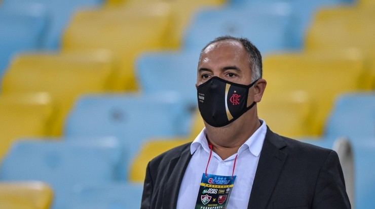 Marcos Braz revelou conversa que teve com Gabigol após jogo com Fortaleza no primeito turno. Foto:Thiago Ribeiro/AGIF