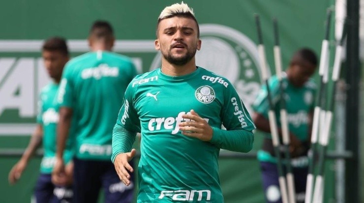 Palmeiras ofereceu Victor Luís ao Santos para contratar Felipe Jonatan. Foto: César Greco/Palmeiras