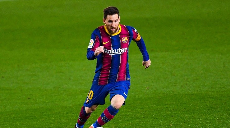 Messi alcançou o seu jogo numero 767 pelo Barcelona. Foto:David Ramos/Getty Images
