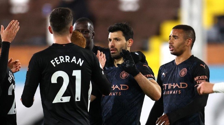 Aguero reclamou da postura do seus companheiros de time. Foto:Catherine Ivill/Getty Images