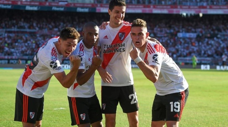 Borré (19): destaque do River Plate (Foto: Getty Images/Argentina/Marcelo Endelli)