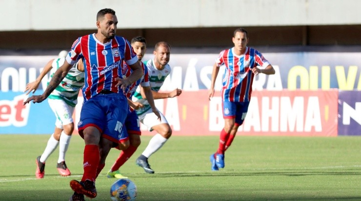 Gilberto: marcou 4 vezes contra o Altos-PI (Foto: Felipe Oliveira / Flickr do EC Bahia / Divulgação)