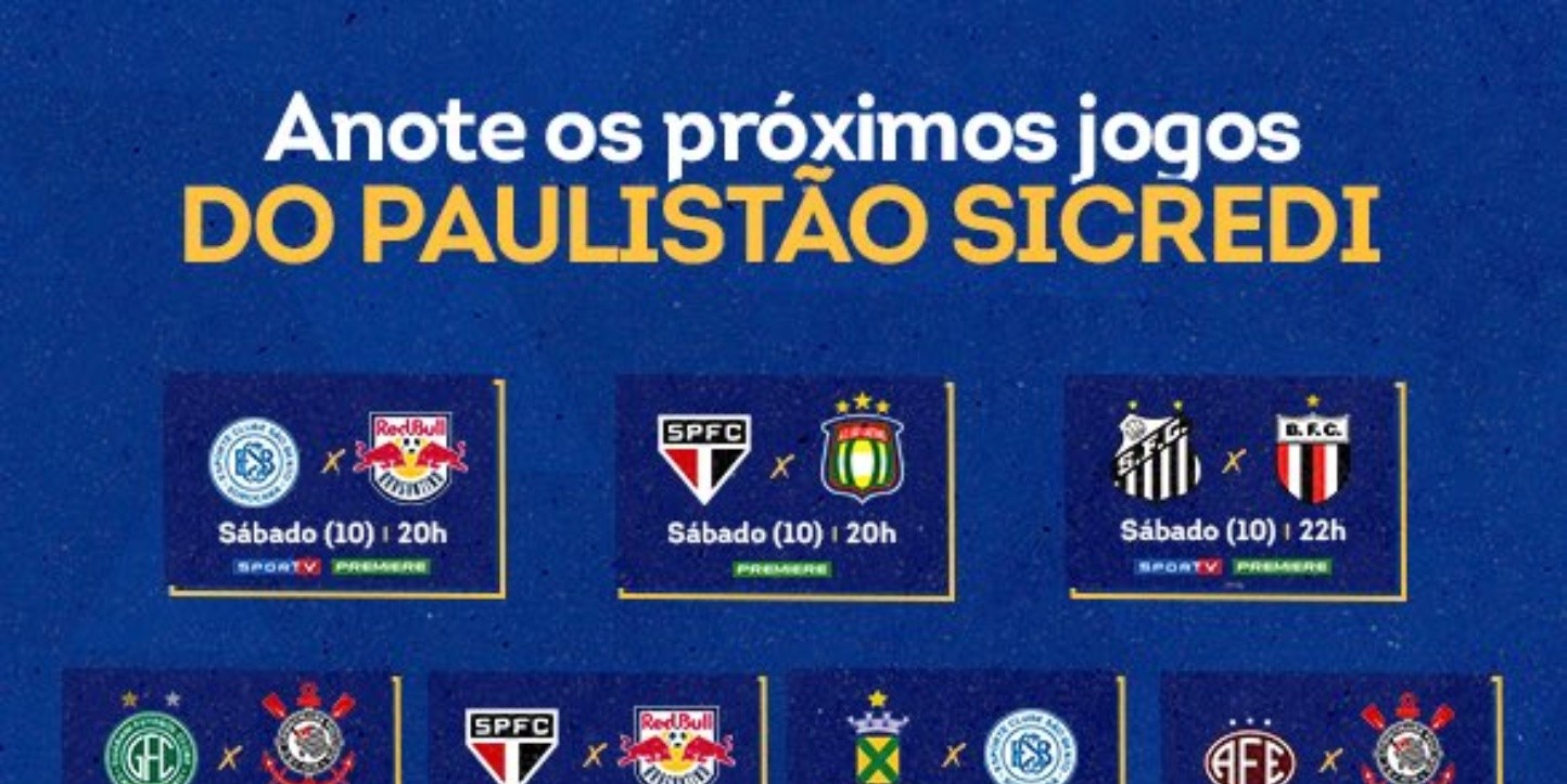 Fpf Divulga Tabela Das Próximas Rodadas Do Campeonato Paulista Veja As Datas E Os Horários Dos 0056