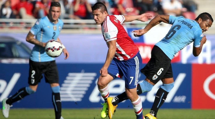 Em 2015, Bobadilla disputou a Copa América pelo Paraguai (Foto: Hernan Contreras/Agencia Uno/AGIF)