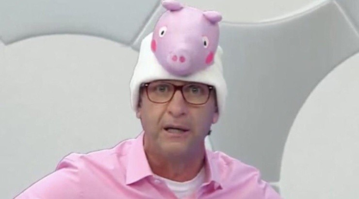 Palmeiras é o 'alvo' preferido do apresentador - Foto: Reprodução/Os Donos da Bola/Band.