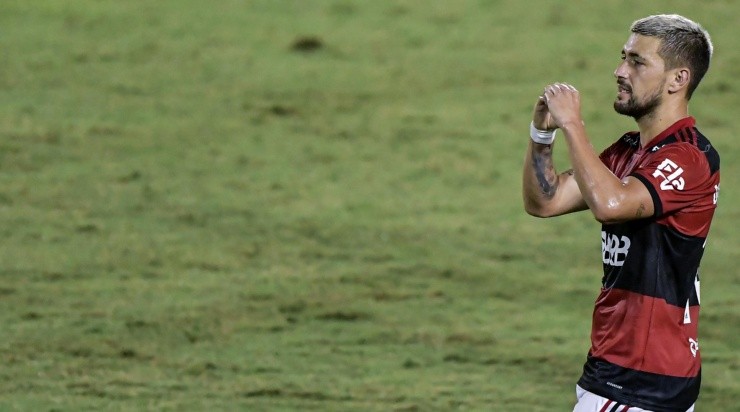 Arrascaeta: marcou na Supercopa (Foto: Thiago Ribeiro/AGIF)