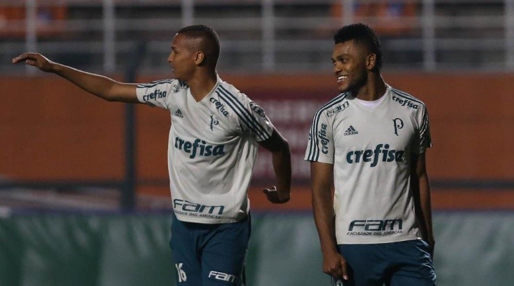 Deyverson e Borja: devem voltar no meio do ano (Foto: Flickr Oficial do Palmeiras/Divulgação)