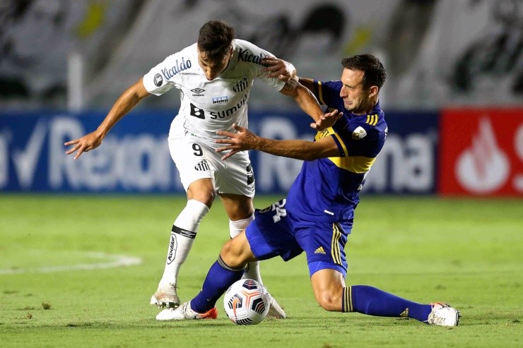 Santos vs Boca. (Foto: Guilherme Calvo-Pool/Getty Images)