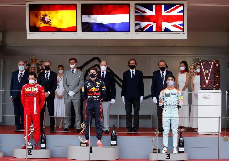 Pódio de Mônaco. (Foto: Getty Images)