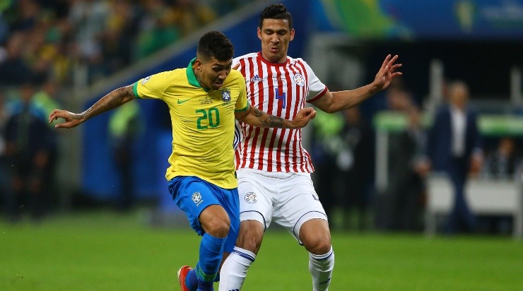 Paraguai e Brasil, em campo pela Copa América de 2019 (Foto: Getty Images)